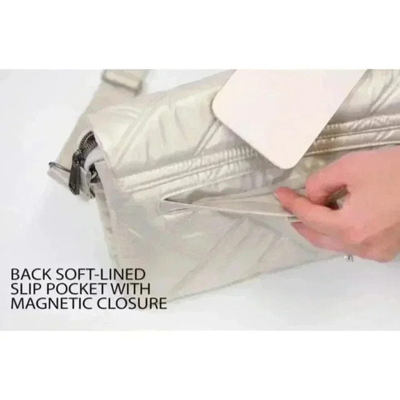 LUG Huddle Shoulder Bag / Purse/ Handbag - Metallic Pearl - Picture 15 of 15